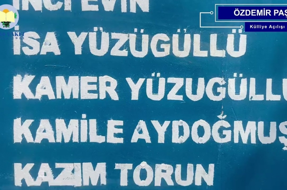 Özdemir Paşa Külliyesi Açılışı / Su Kuyusu - Şadırvan ve Medrese